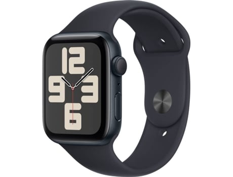 APPLE Watch SE GPS 44 mm Medianoche con Correa Deportiva Medianoche (Talla: S/M)