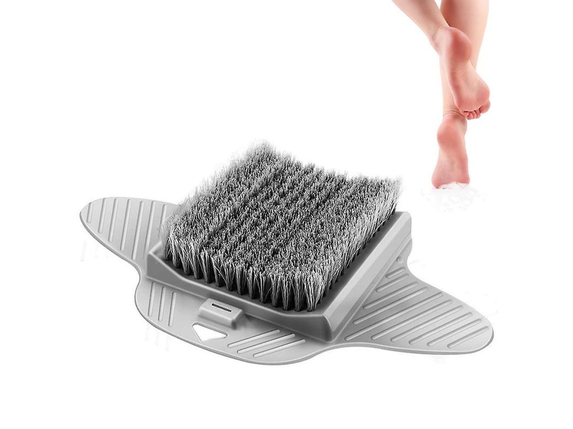 Cepillo Para Pies Con Piedra Pómez Para Limpiar, Exfoliar Y Masajear En La Ducha Sin Necesidad De Agacharse. Elimina La Caspa Y Las Células Muertas De La Piel.