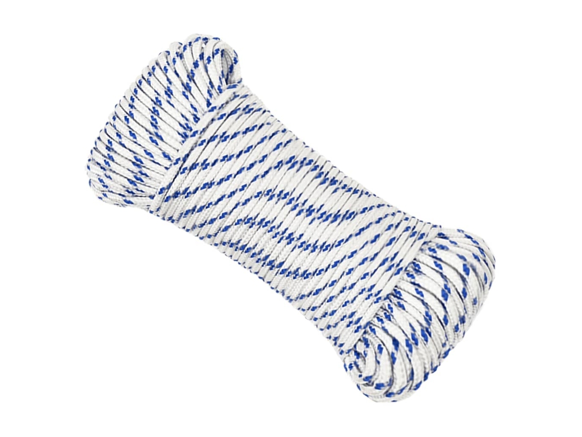Cuerda De Barco Polipropileno Blanco 3 Mm 25 M