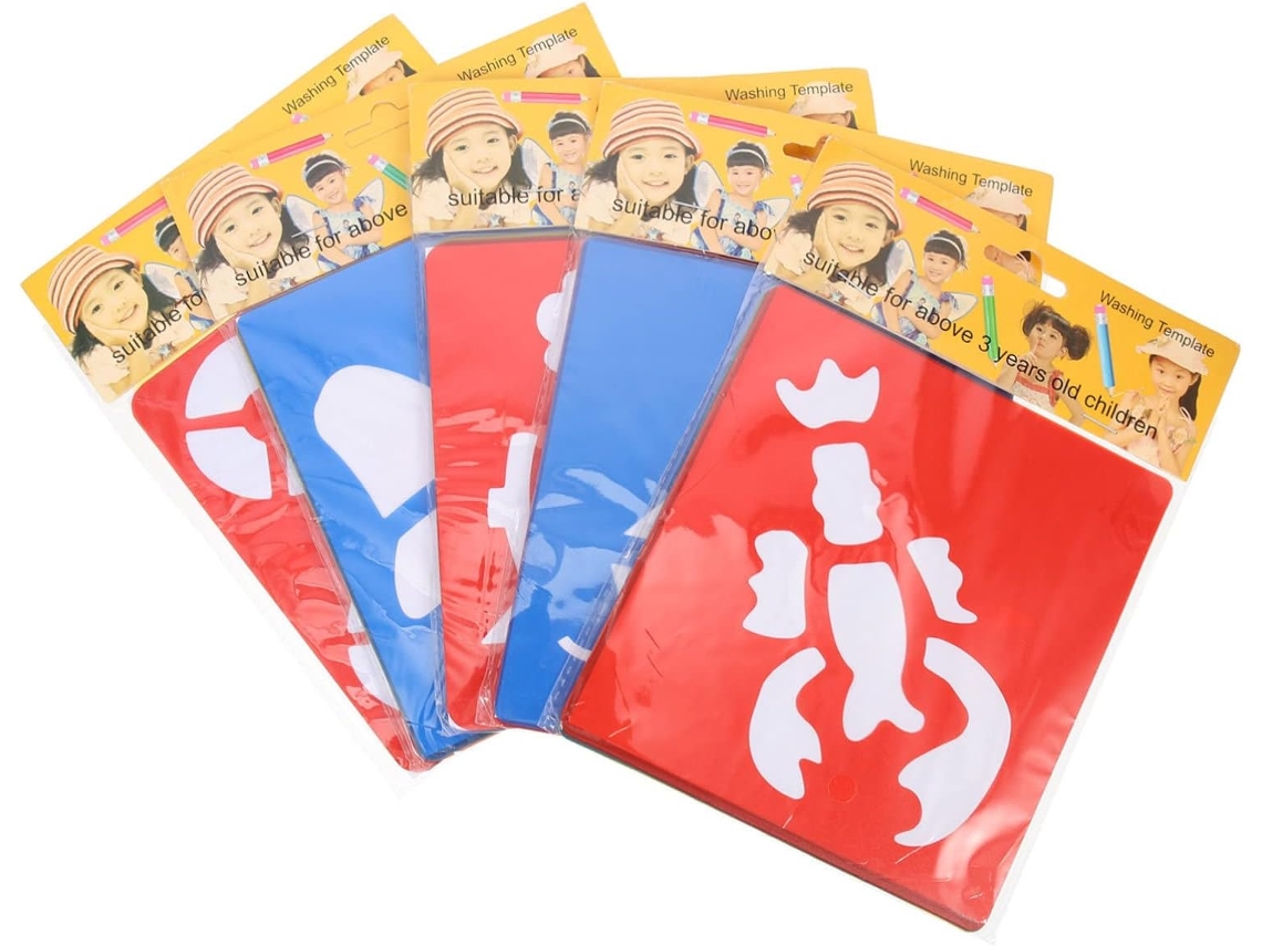 30 Plantillas Adorables Para Niños Y Niñas, Portátiles, Para Pintura Creativa Y Educativa.
