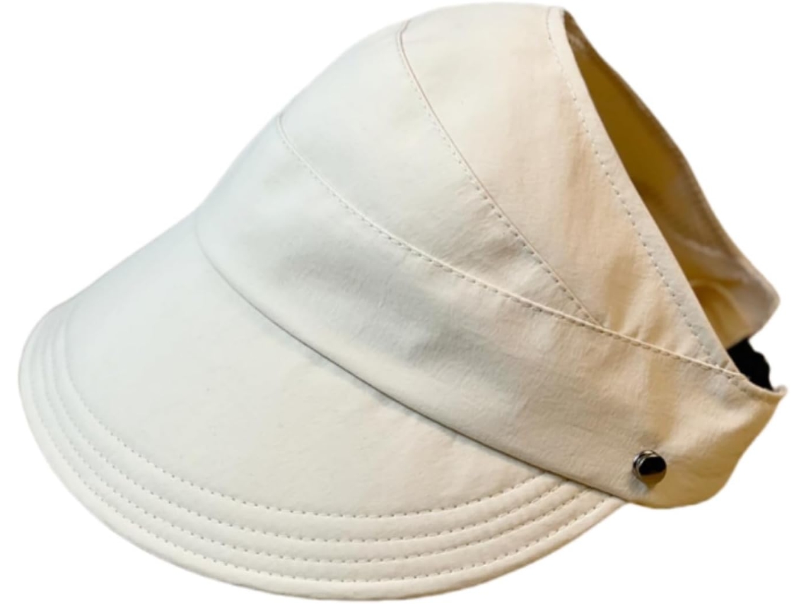 Sombrero de verano para mujer con protección facial y solar, transpirable y plegable.