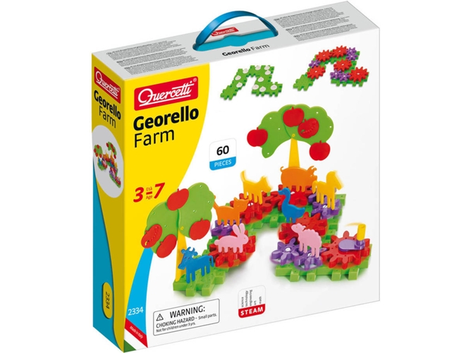 Juego Educativo QUERCETTI Building Georello Granja (Edad Mínima: 3 Años - 30 x 29 x 7 cm)