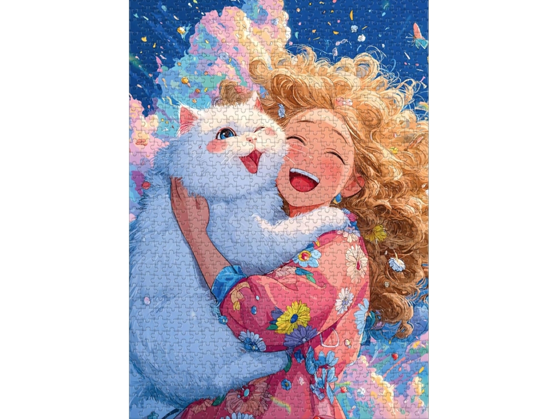 Rompecabezas De 1000 Piezas Para Niños, Rompecabezas De Gran Tamaño, Muy Difícil, Desafiante, Ideal Para Decoración Familiar (blanco)