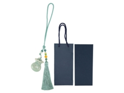 Elegante Y Exquisito Llavero De Perlas De Porcelana Con Flecos Para Bolso De Coche Sy Gcl 017