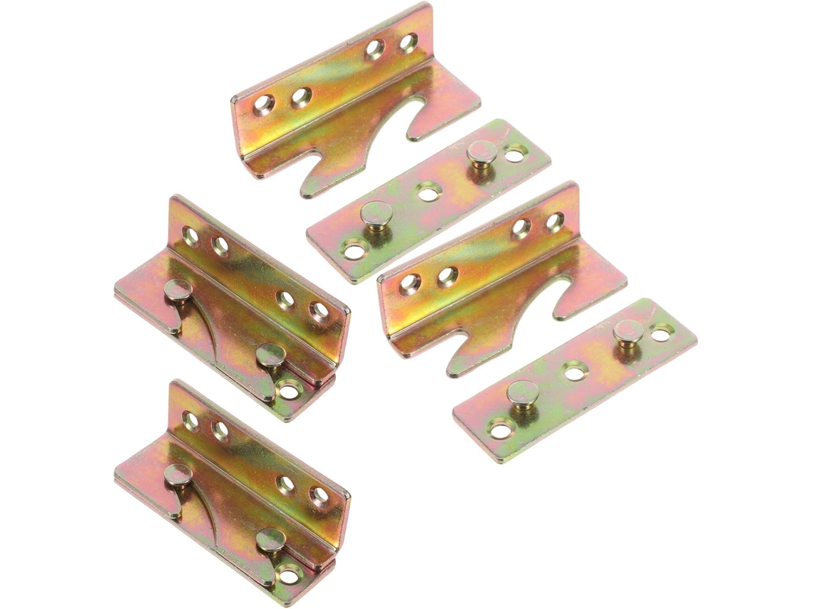 Soportes De Barandilla De Cama De Alta Resistencia, Fijaciones Metálicas Reforzadas De 3 Mm De Grosor Para Marcos De Madera.