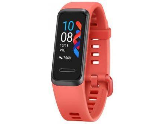 Huawei Band 4 pulsera actividad pantalla color tft 0.96 pulgadas monitorización continua truseen 3.5 247 monitoreo del sueño al agua 5atm amber sunrise smartband naranja ambar frecuencia cardiaca 9 modos deporte resistente 244