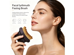 Cepillo Facial Para Contorno Linfático - Herramienta Para Esculpir El Rostro Y Reducir La Marrón Siurn