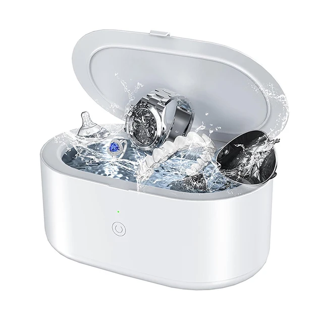 Limpiador Ultrasónico Doméstico De 600 Ml, 46 Khz, Adecuado Para Gafas, Joyas, Dentaduras Postizas, Etc.