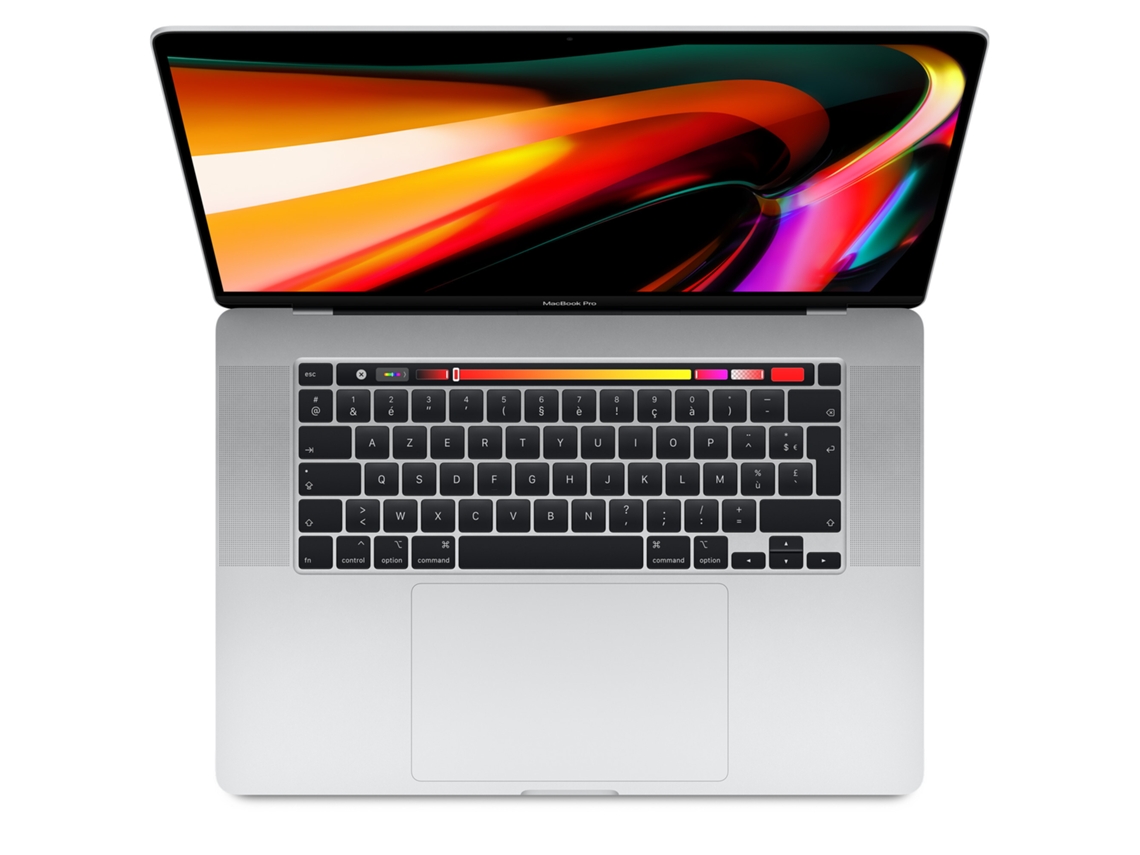 Macbook Pro Touch Bar 16 Apple Plata (recondicionado Señales De Uso - Intel Core I7 - Ram 16 Gb -512 Gb Ssd Teclado Es - Raton Magic Mouse Azul)