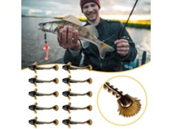 Yuexinghui Señuelo De Pesca De Silicona Con Cola Rizada De 6.5 Cm Bait Suave Simulación Artificial