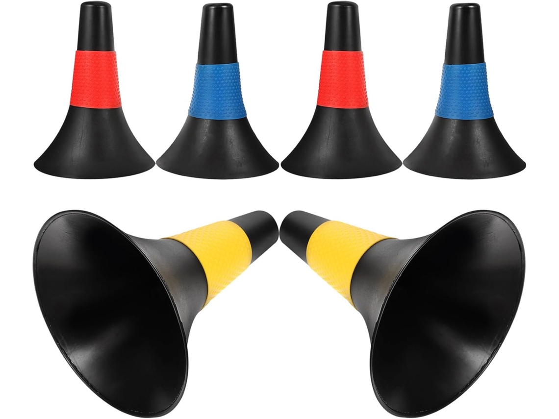 Juego de 6 conos de entrenamiento, 23 cm