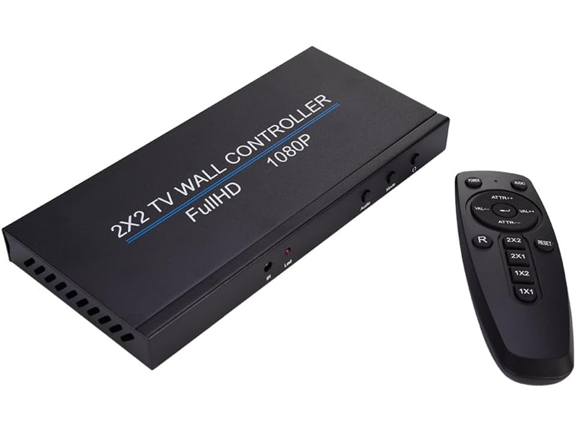Controlador De Videowall 2x2 Full Hd 1080p De 4 Canales Para Pantalla Con Atenuación