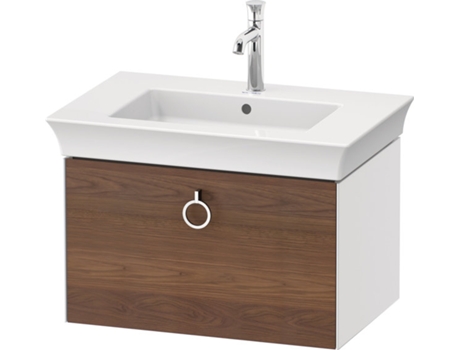 DURAVIT Tulip blanco, mueble de lavabo colgado en la pared, ancho 684 x fondo 458mm, con 1x extraíble, con tirador, WT42510