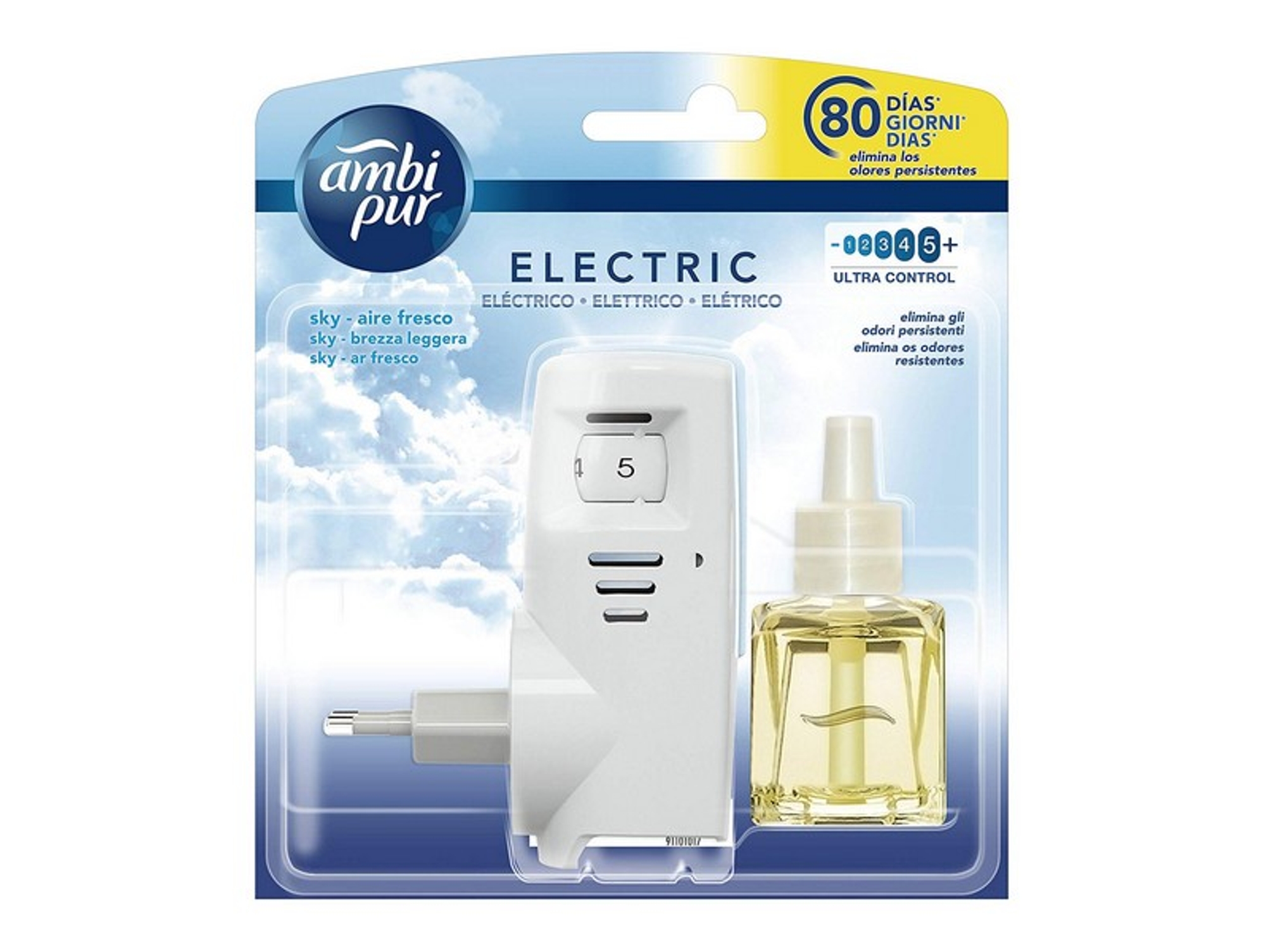 Ambientador Eléctrico Y Recambio AMBI PUR Sky (21,5 ml)