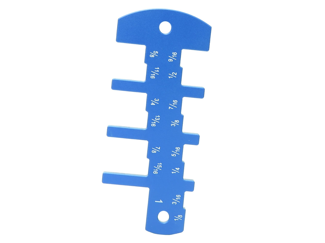 Medidor De Profundidad Para Carpintería, Sistema Británico, Herramienta De Bricolaje Para Fresadora, Sierra De Mesa, Azul