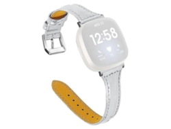 Correa de repuesto de cuero genuino para reloj inteligente compatible con Fitbit Versa 3 y Fitbit Sense Ly Ebike