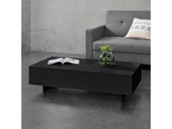 Mesa de Centro [EN.CASA] Lärketorp  (Negro - Tablero Recubierto De Melamina - 115 x 55 x 31 cm)