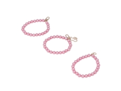 3pcs Pingente de Celular com Contas 12mm Pérola de Resina Estilo Elegante Moderno Sakura Pink