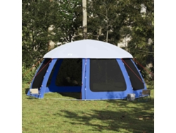 Carpa Para Piscina Con Desmontables Y Paredes Azul 612x612 Cm