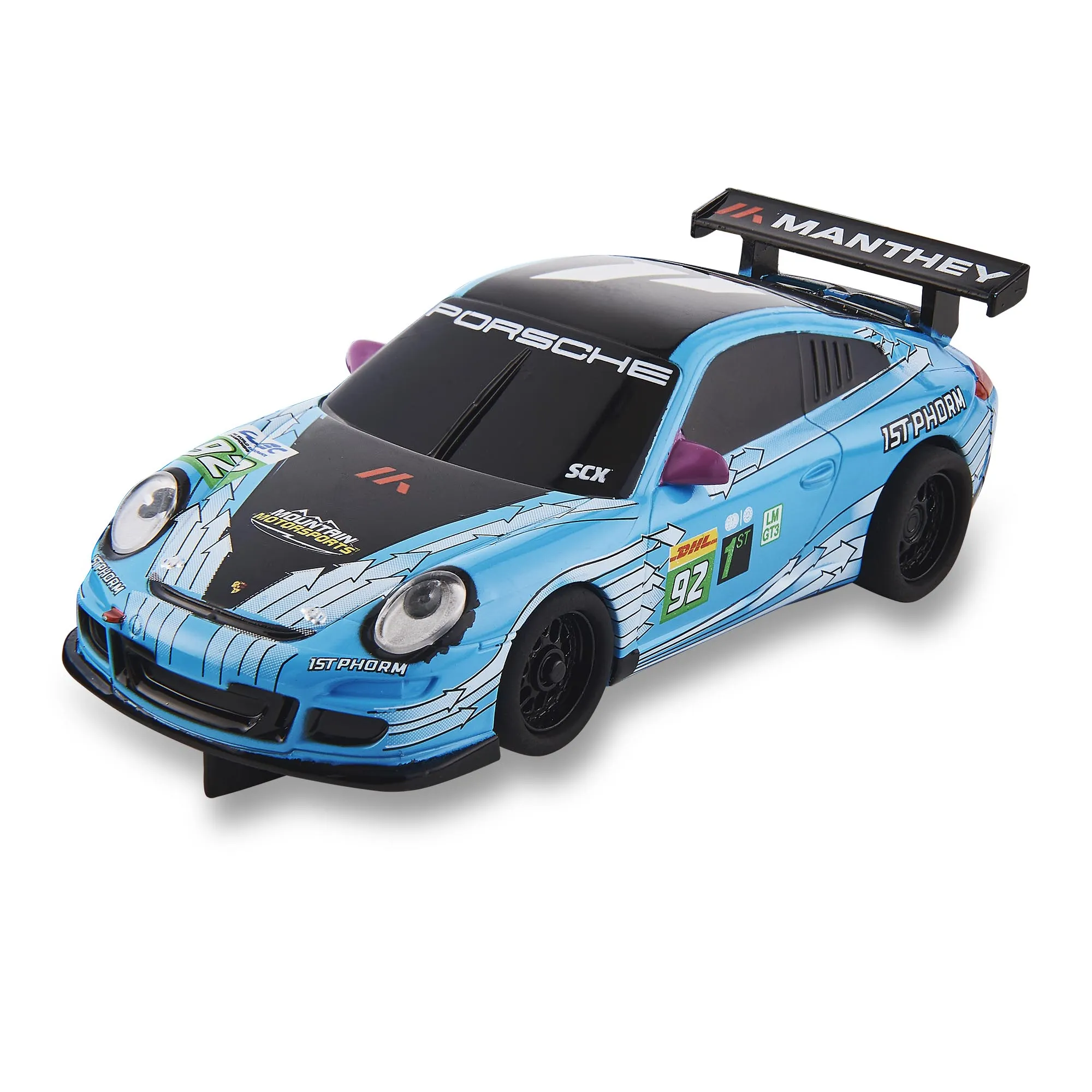 Scalextric - Scx Porsche 911 Gt3 - Nº92 Gama Compact A Escala 1:43, Coche Slot Para Pista De Carreras, Juguete Para Niños A Partir De 4 Años