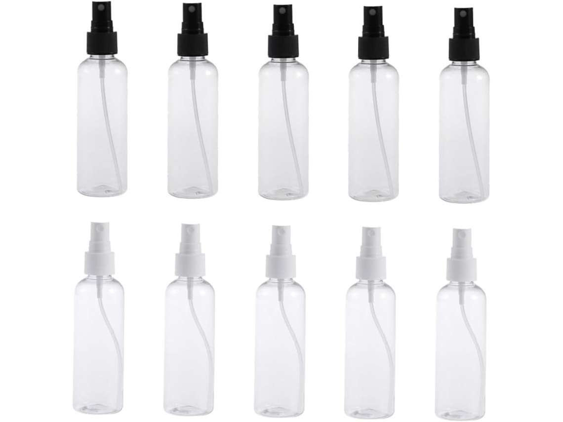 Conjunto De 10 Frascos De Spray Vazios, Transparentes, Recarregáveis E Portáteis Para Viagens.