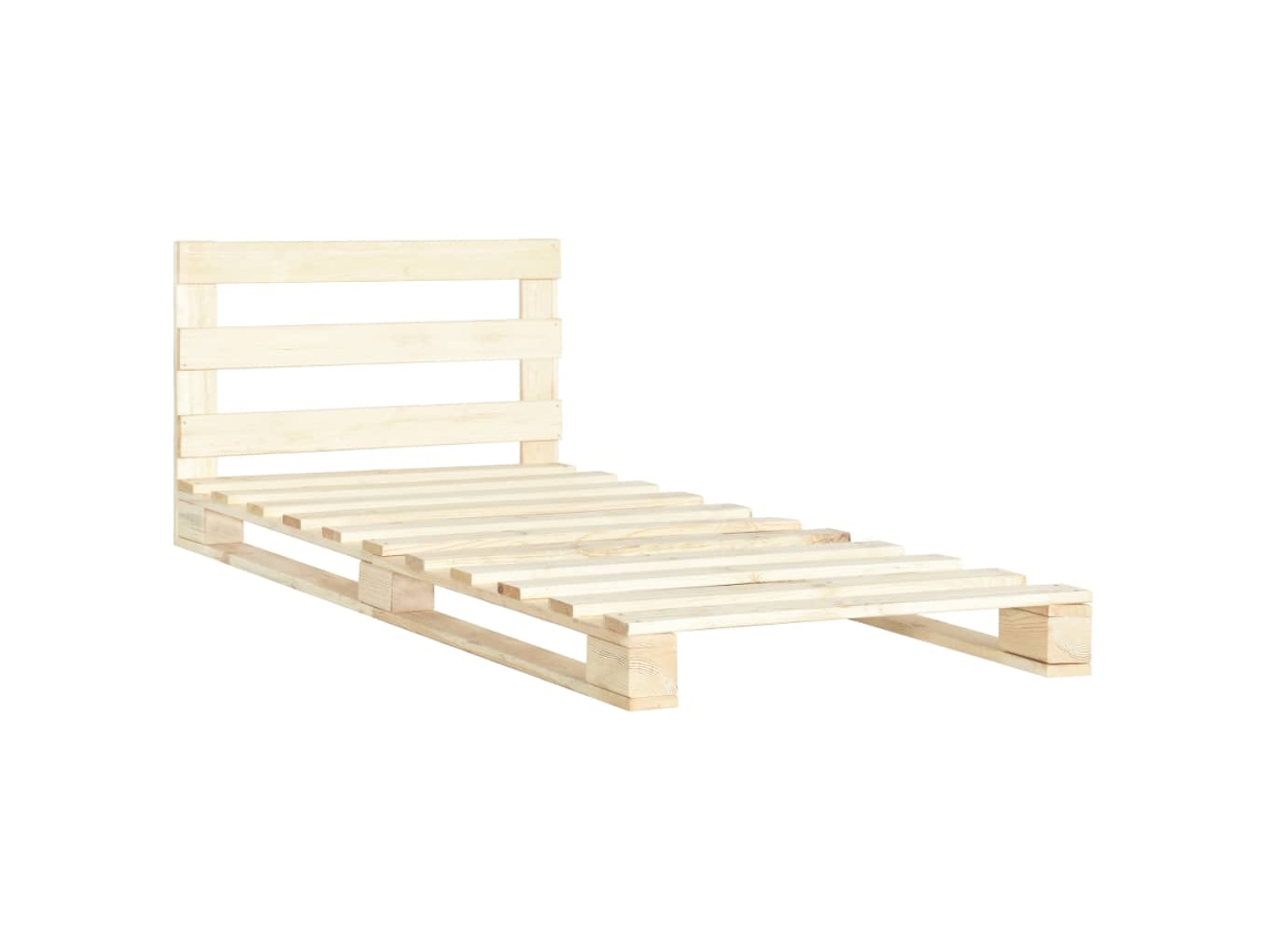 Maison Exclusive - Estructura Cama Palets Sin Colchón Madera Maciza Pino 90x200 Cm