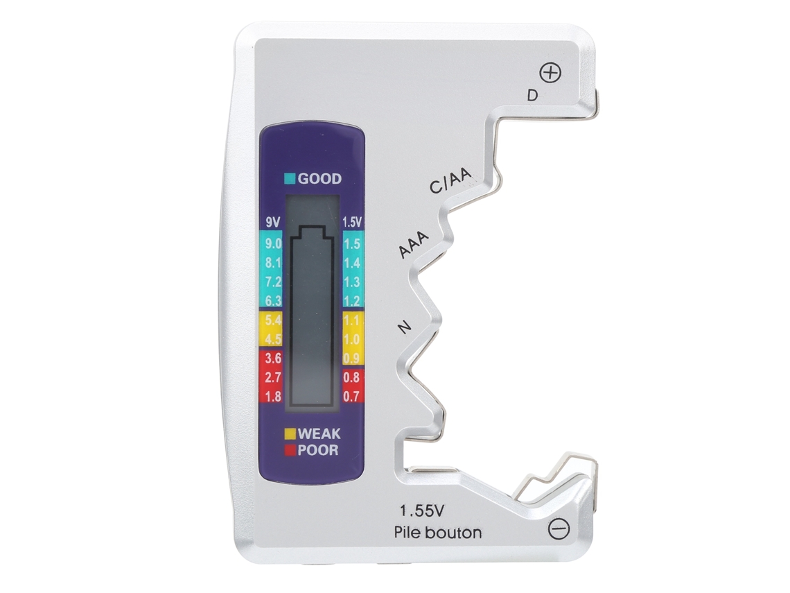 Probador Digital De Pilas Para C/d/9v/aa/aaa/litio
