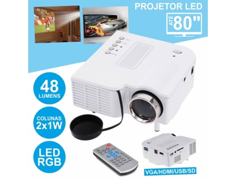 Proyector DIV Led USB/SD/HDMI con Mando