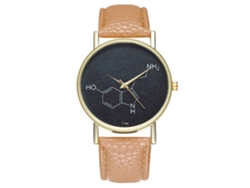 Elegante Reloj De Pulsera De Cuarzo Para Hombre Y Mujer (amarillo)