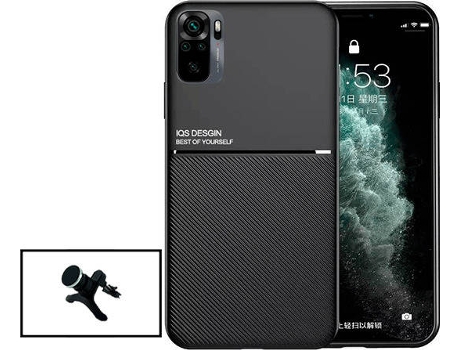 Kit Carcasa Magnética Anti Choque + Soporte Magnético con Pernas Xiaomi Redmi 10 2022 G4M Negro