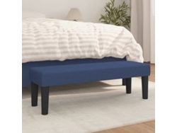 LOVELY HOME Banqueta Banco 100X30X30 cm de Tela en Azul