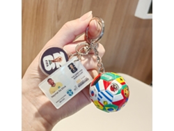 Mbappé ZYBLSSBB Llavero, Mundial, Tarjeta, Colgante, Coleccionable