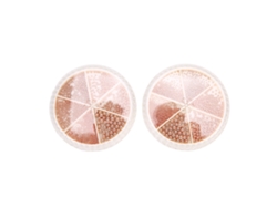 Caixas 6 Grades Pérolas Arte De Unhas Manicure Manuais Diy Decoração Acessórios Gz-02 Rosa Dourado
