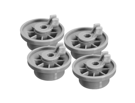 4 ruedas de riel para cesta inferior de lavavajillas para Bosch Neff Grey 165314