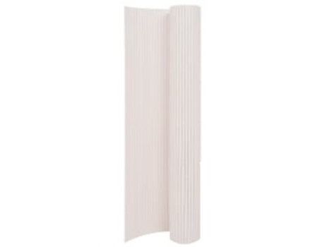 vidaXL Valla de jardín de doble cara blanca 110x300 cm