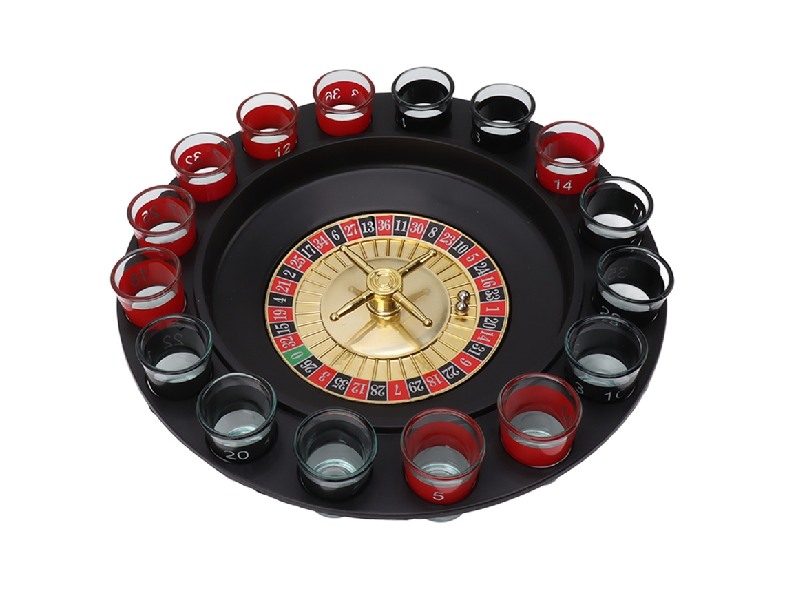 Jogo De Roulette De Copo Para Beber Com 16 Copos E Bola De Aço Para Festas Adultas Bar Ktv