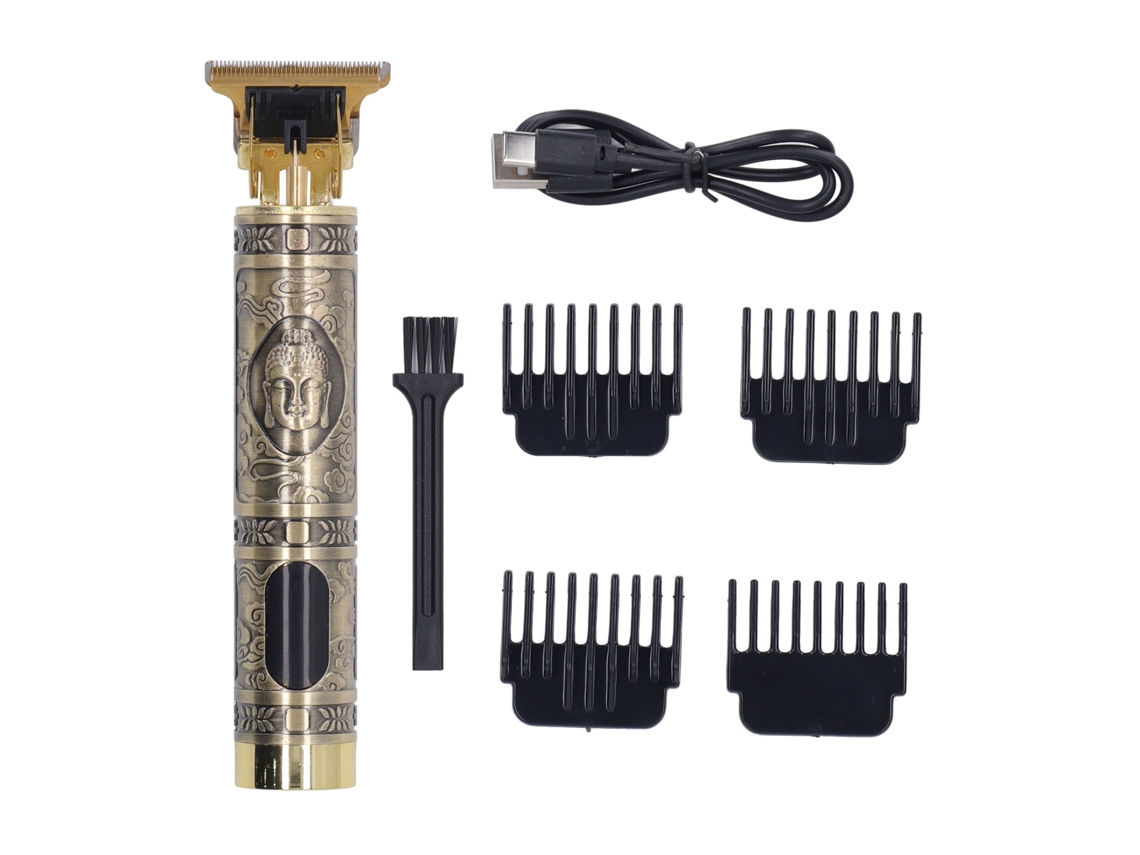 Mali cortador de Cabelo Profissional T Blade Recarregável com Display Lcd para Barba Detalhada e Viagens