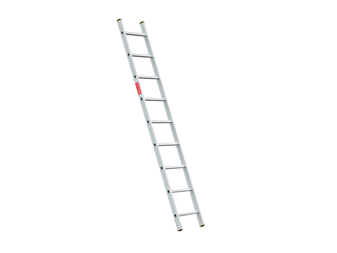 Escalera Inclinada De Aluminio, 1x9 Peldaños, Baulich