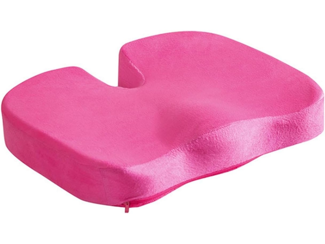 Cojín De Espuma Viscoelástica Para Silla De Oficina, Alivia El Dolor De Coxis, Rojo Gertiz