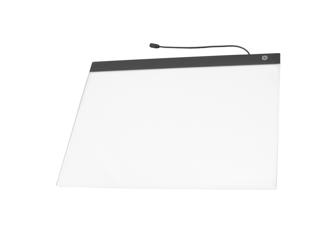 Panel De Luz Led A3 Para Pintar Con Regulador De Intensidad Usb Continuo, Protección Ocular Acrílica Para Dibujar Y Visualizar Tomografías Computarizadas.
