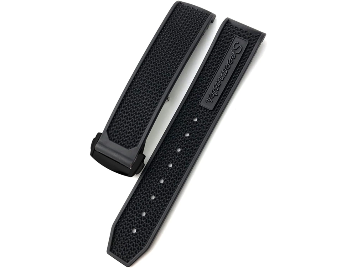 Correa De Reloj 22 Mm De Silicona Negra Fácil De Ajustar, Cómoda De Llevar, Alta Calidad, Ecológico