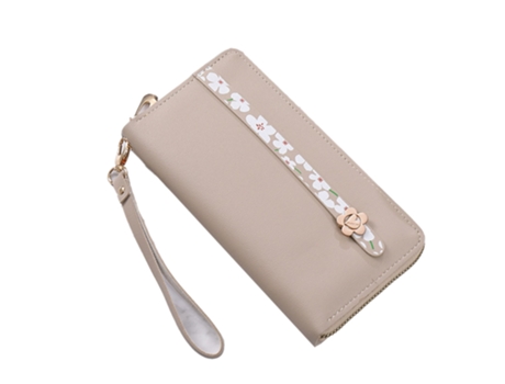 Bolso Porta-Cartões TUSERXLN De Multifunción Múltiples Tarjetas Largo Cremallera Simple Sólido Cartón Multicolor