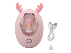 Calentador de manos recargable por USB de 3000 mAh, regalo de invierno - Rosa