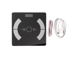Balanza Inteligente Recargable Para Medir La Grasa Corporal Con Bluetooth Y Análisis Preciso: 27 Puntos De Datos.