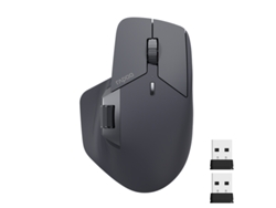 Ratón inalámbrico recargable multimodo Yizhood Mt760mini de 4000 dpi con Bluetooth y fácil cambio hasta 4 dispositivos, color negro