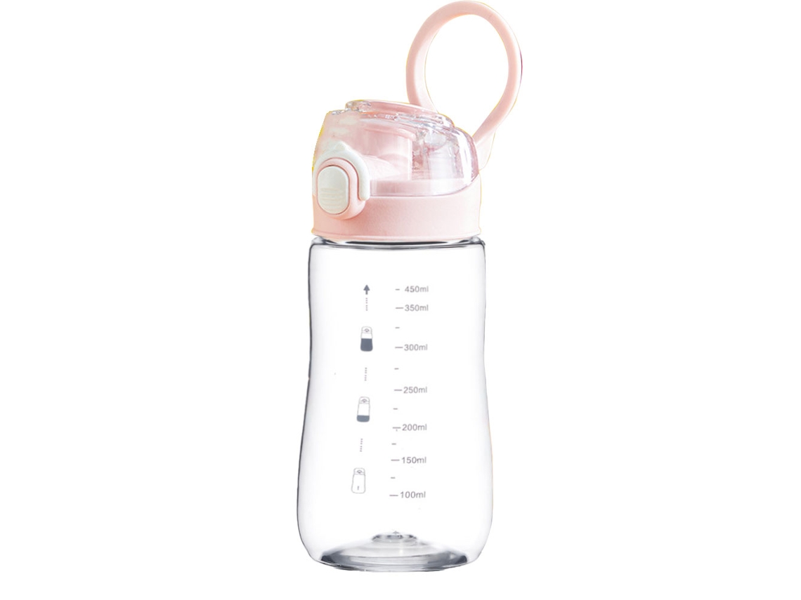 Botellas de agua transparentes | Botella de gimnasio de 15 oz | Botellas de agua deportivas