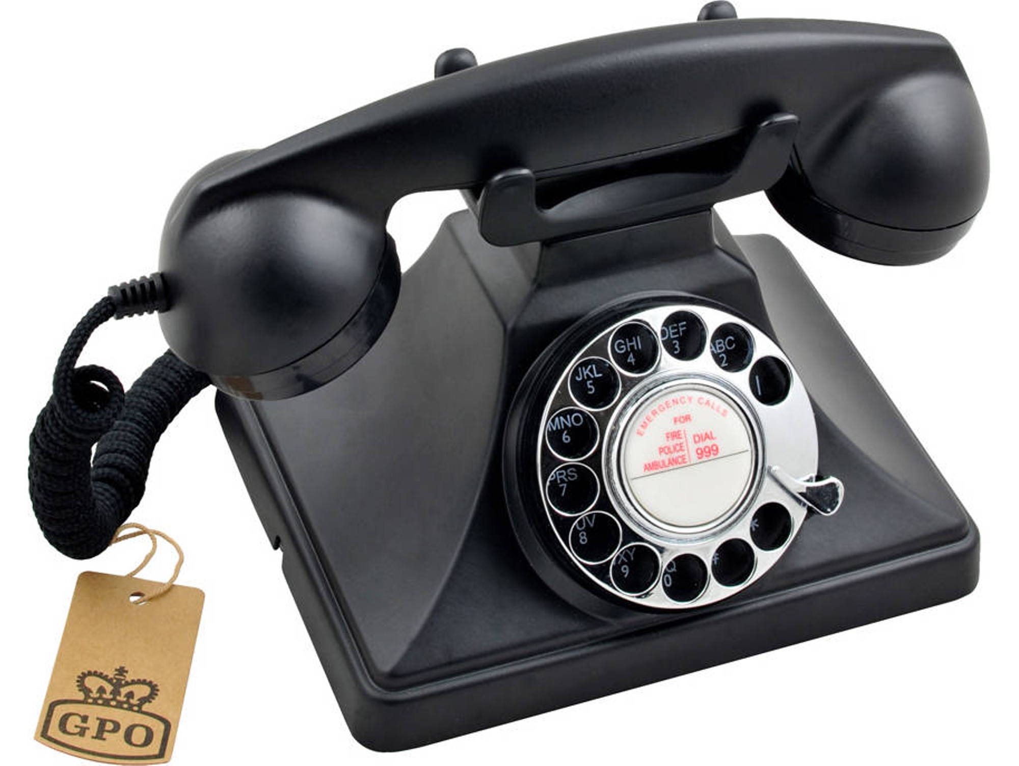 Teléfono GPO RETRO 200 Con Cable Negro