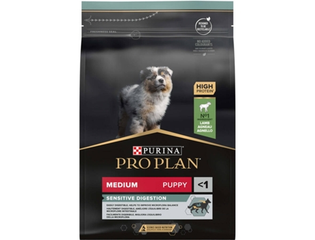 Pienso para Perros PURINA Pro Plan Medium Puppy Sensitive Digestion (3Kg - Seco - Razas Medianas - Cachorros - Sabor: Cordero)