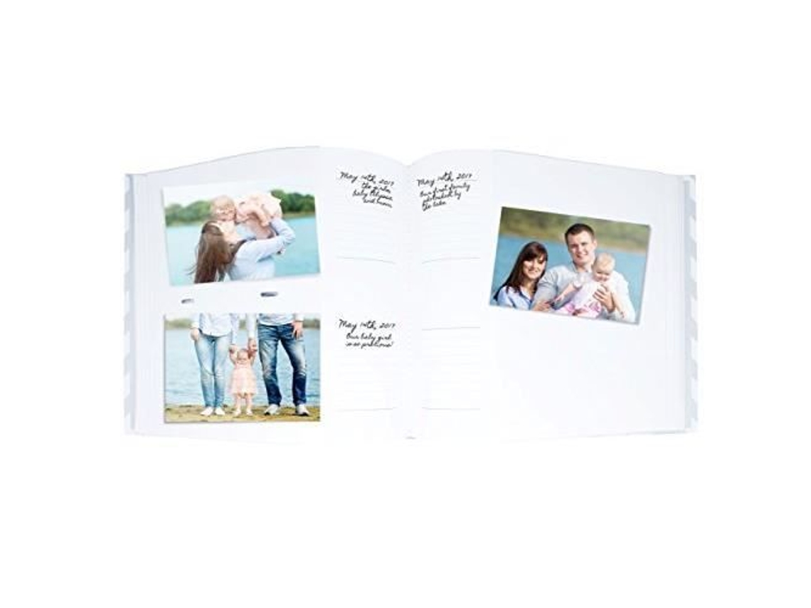 Álbum De Fotos Pearhead Chevron Gris 50 Páginas Sin Ácido 5.08x22.86x21.84 Cm