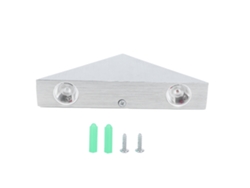 Lámpara De Pared Led 9w, Moderna, Triangular Aluminio, Para Dormitorio, Pasillo O Recibidor.